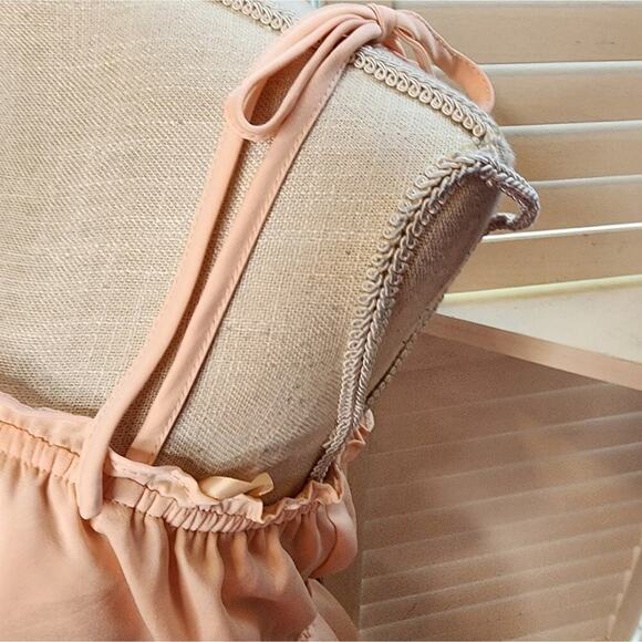 173 SHE & SKY PINKY/PEACH RUFFLE ROMPER - Picture 7 of 8